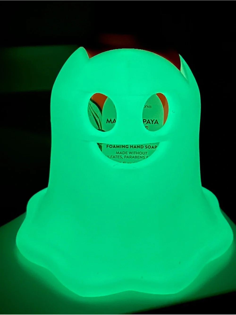 Glow in the Dark Ghost Foaming Soap Holder for Bath and Body Works - GREEN